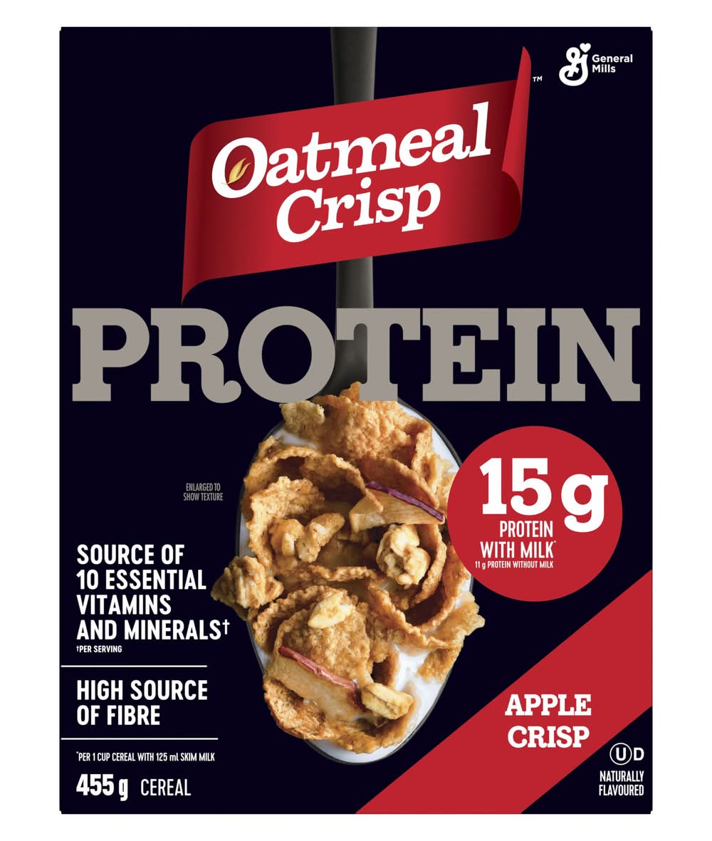 Oatmeal Crisp Protein Cereal, Apple Crisp (455 g)