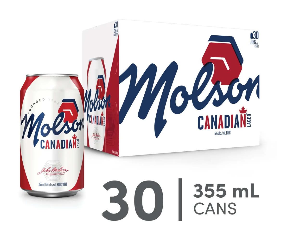 Molson Canadian Lager Beer (30 x 355 ml)