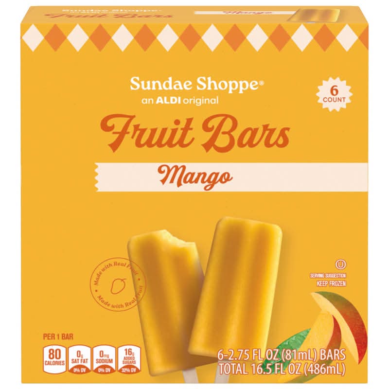 Sundae Shoppe Fruit Bars, Mango (6 x 3 oz)