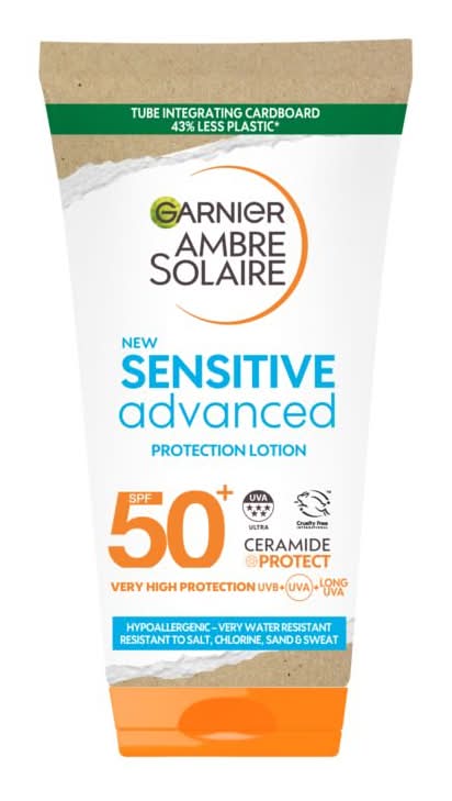 Ambre Solaire Mini Sensitive Hypoallergenic Sun Protection Cream Spf50+ 50ml Travel
