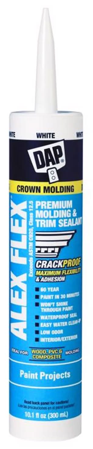 Dap Alex Flex White Acrylic Latex Interior Molding And Trim Sealant 10.1 Oz
