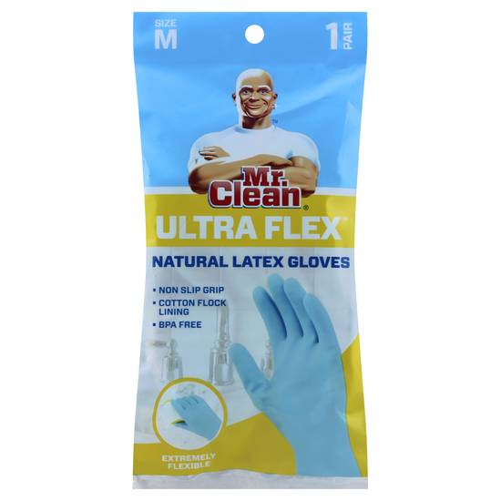 Mr. Clean Ultra Flex Natural Latex Gloves (1 pair)