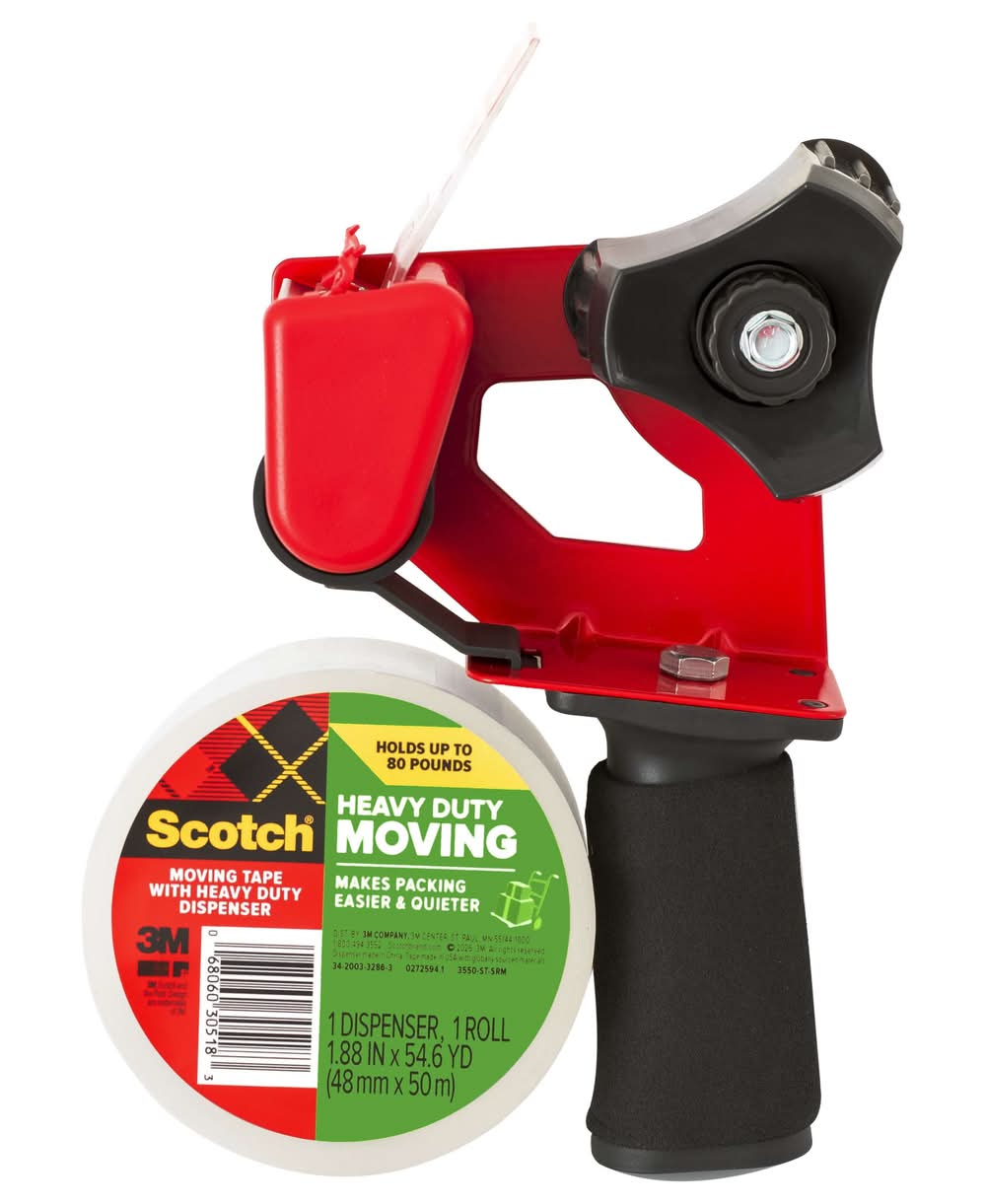 Scotch 1 -Pack 1.88-in x 54.6-yd Heavy Duty Moving tape Dispenser Included