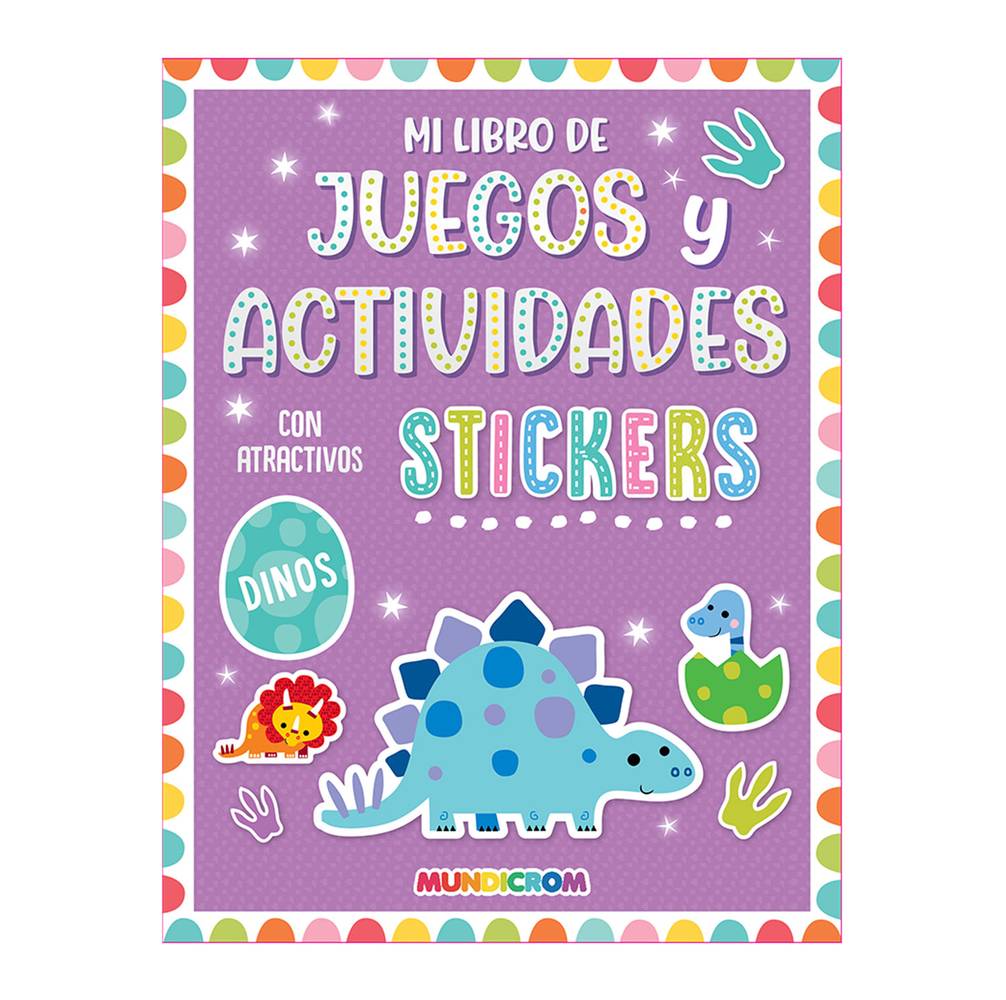 Mi libro de juegos y actividades con atractivos stickers animales de la granja