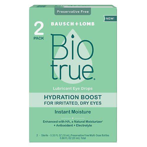Biotrue Hydration Boost Dry Eyes - 0.33 fl oz x 2 pack