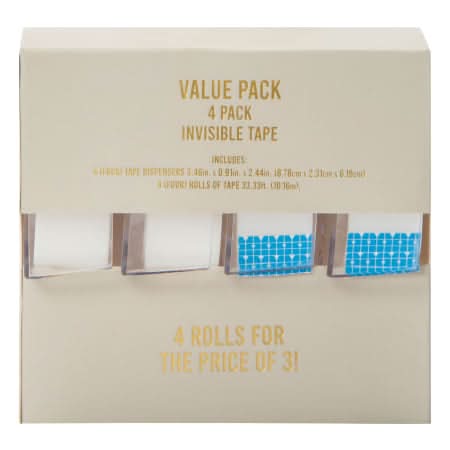 Invisible Tape 4-Pack Clear2