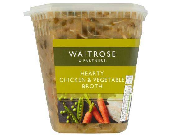 Waitrose & Partners Hearty Chicken & Vegetable Broth 600g
