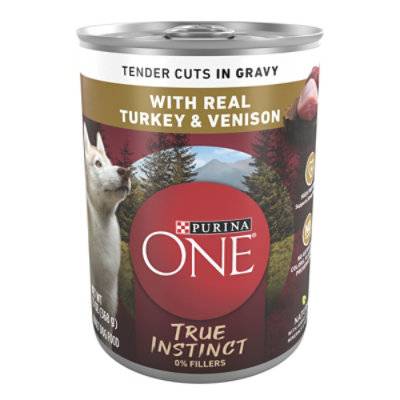 Purina One Dog True Instct With Turkey & Venison Tender Cuts In Gravy