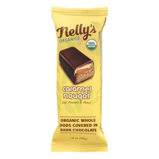 Nelly's Organics Dark Chocolate Bar (caramel nougat)