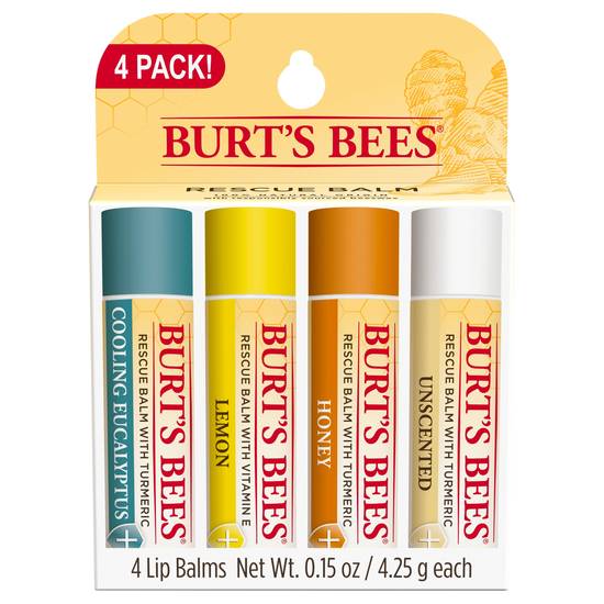 Burt's Bees Assorted Lip Balms Tubes (4 ct)