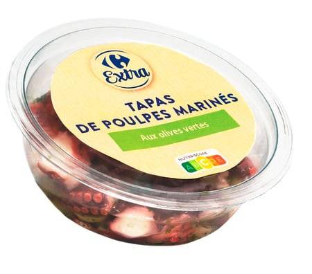Carrefour Extra - Tapas de poulpes marinés aux olives vertes