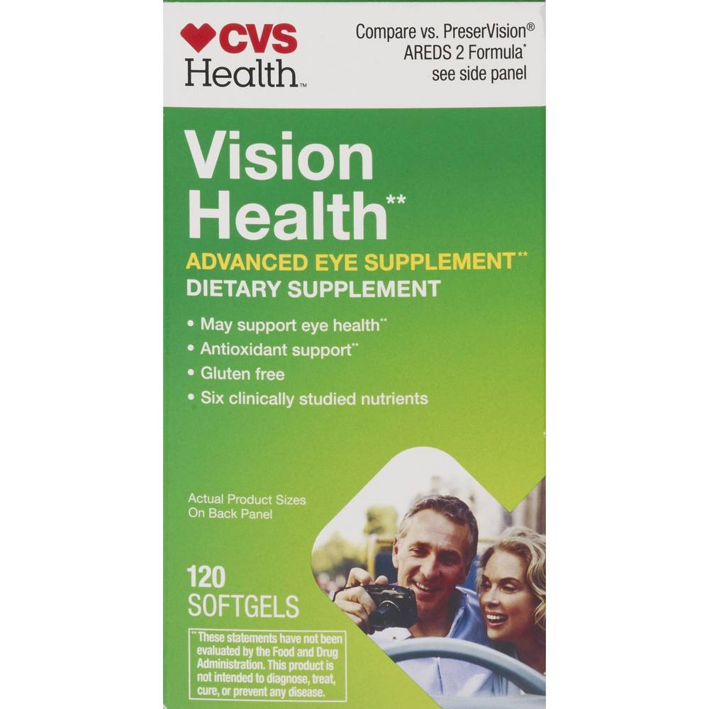 Cvs Health Vision Health Softgels, 120 Ct