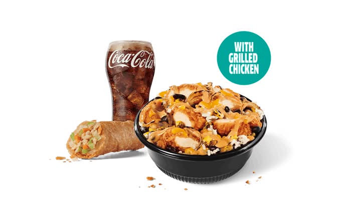 Grilled Chicken Fajita Protein Bowl Combo