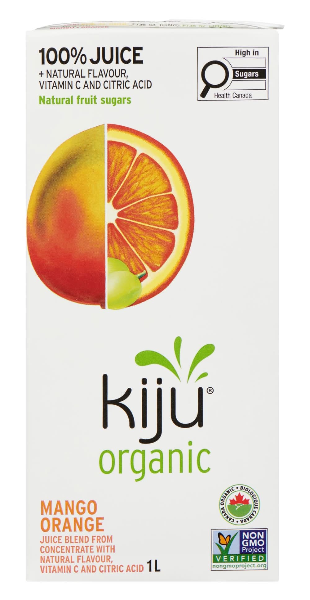 Kiju jus de mangue et orange bio (1°l) - organic mango orange juice (1 l)