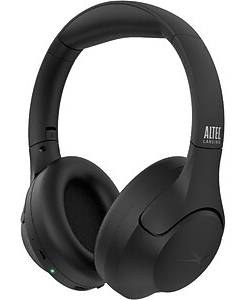 Altec Lansing Wireless Active Noise Canceling On-Ear Headphones, Bluetooth, Black (MZX772-BLK-STK-6)