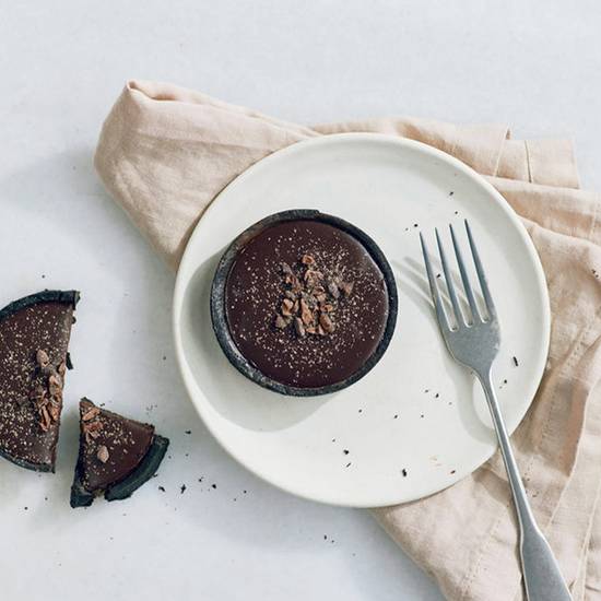 Chocolate Cardamom Caramel Tart