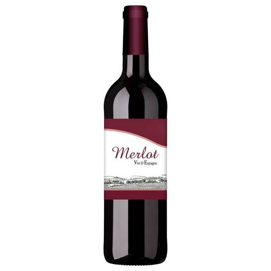 Vin rouge Merlot 75cl