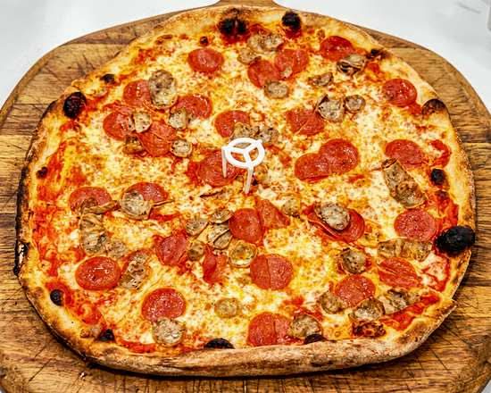 Plain Cheese Pie with Two Toppings
