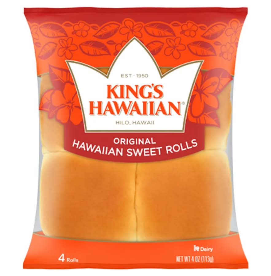 King's Hawaiian Original Hawaiian Sweet Rolls (4 oz, 4 ct)