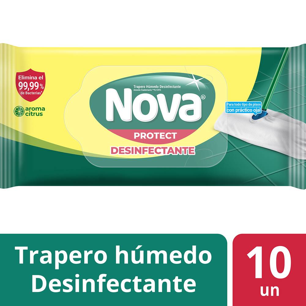 Nova Trapero húmedo desinfectante (bolsa 10 u)