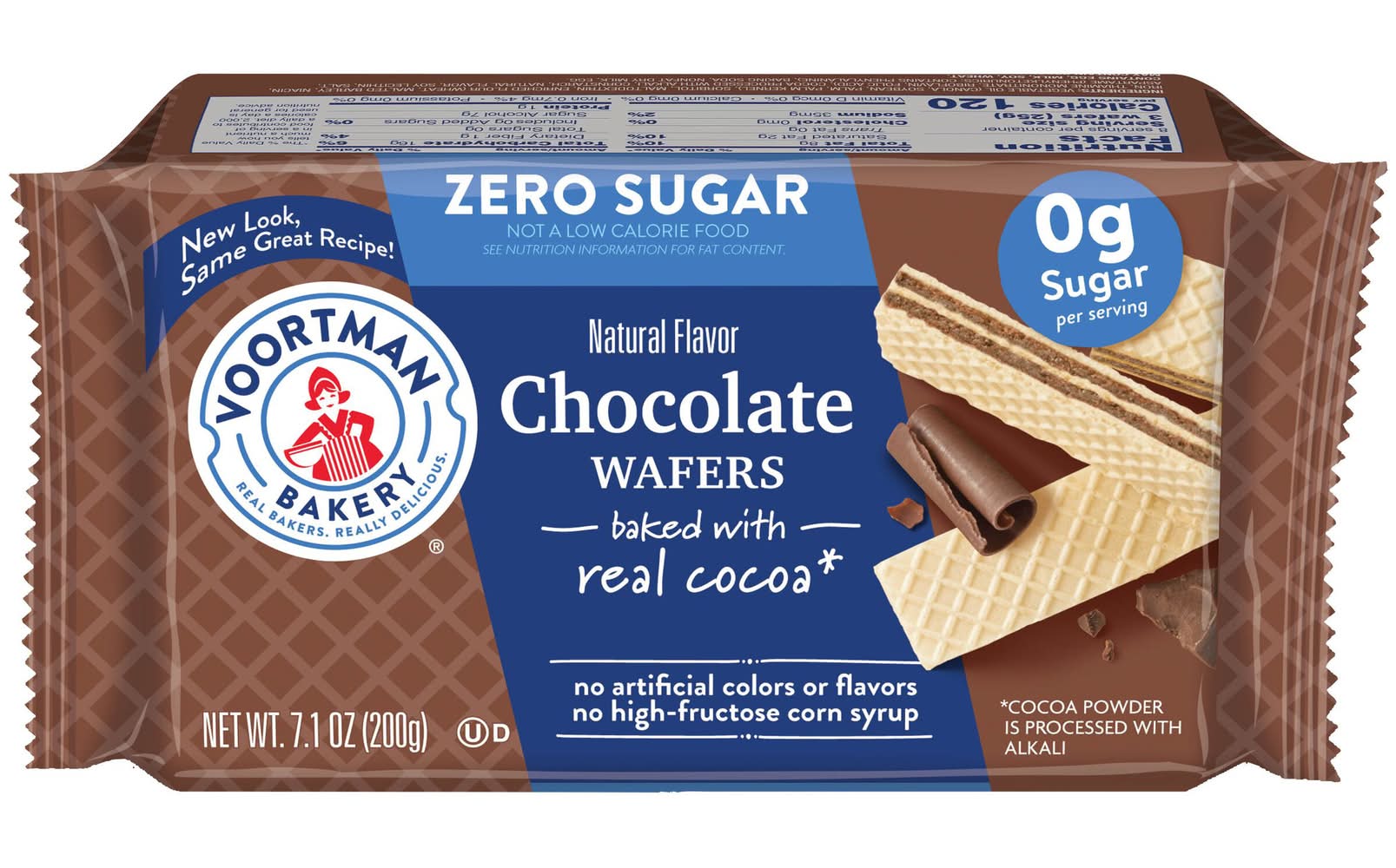 Voortman Bakery Sugar Free Chocolate Wafers (7.1 oz)