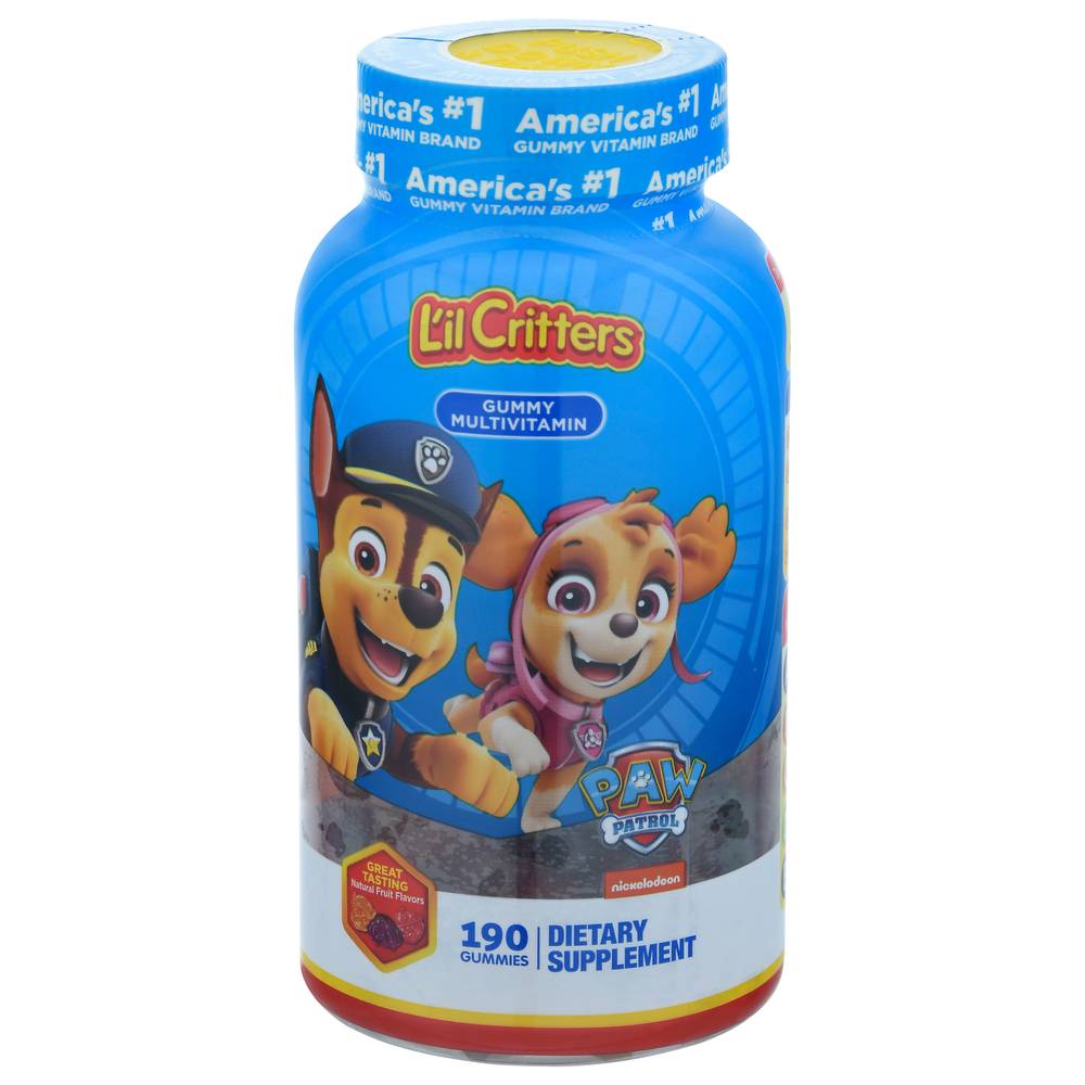 L'il Critters Paw Patrol Complete Multivitamin Gummies (190 ct)