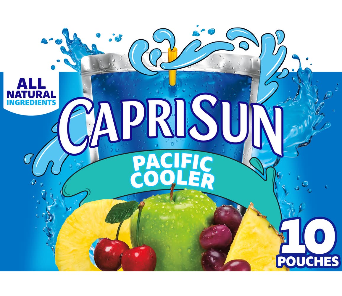 Capri Sun Juice Drink Blend, Pacific Cooler (10 x 6 fl oz)