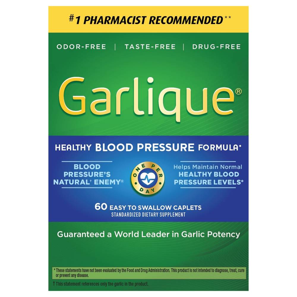 Garlique Healthy Blood Pressure Formula Caplets (3.2 oz)