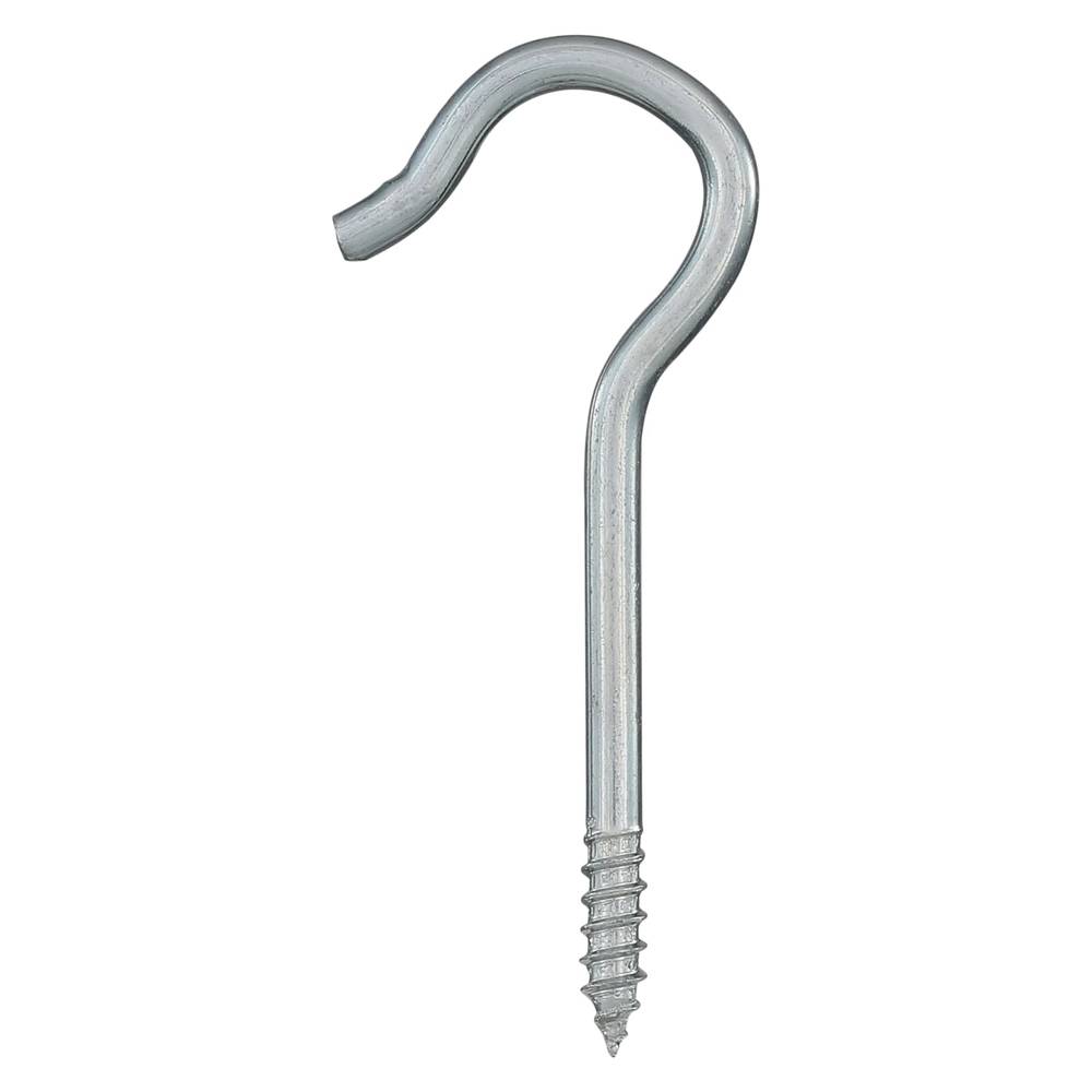 National Hardware #6, 3-3/8-in Ceiling Hook 15-Pack Zinc Plated Screw Ceiling Hook (50-lb Capacity) | N100-188