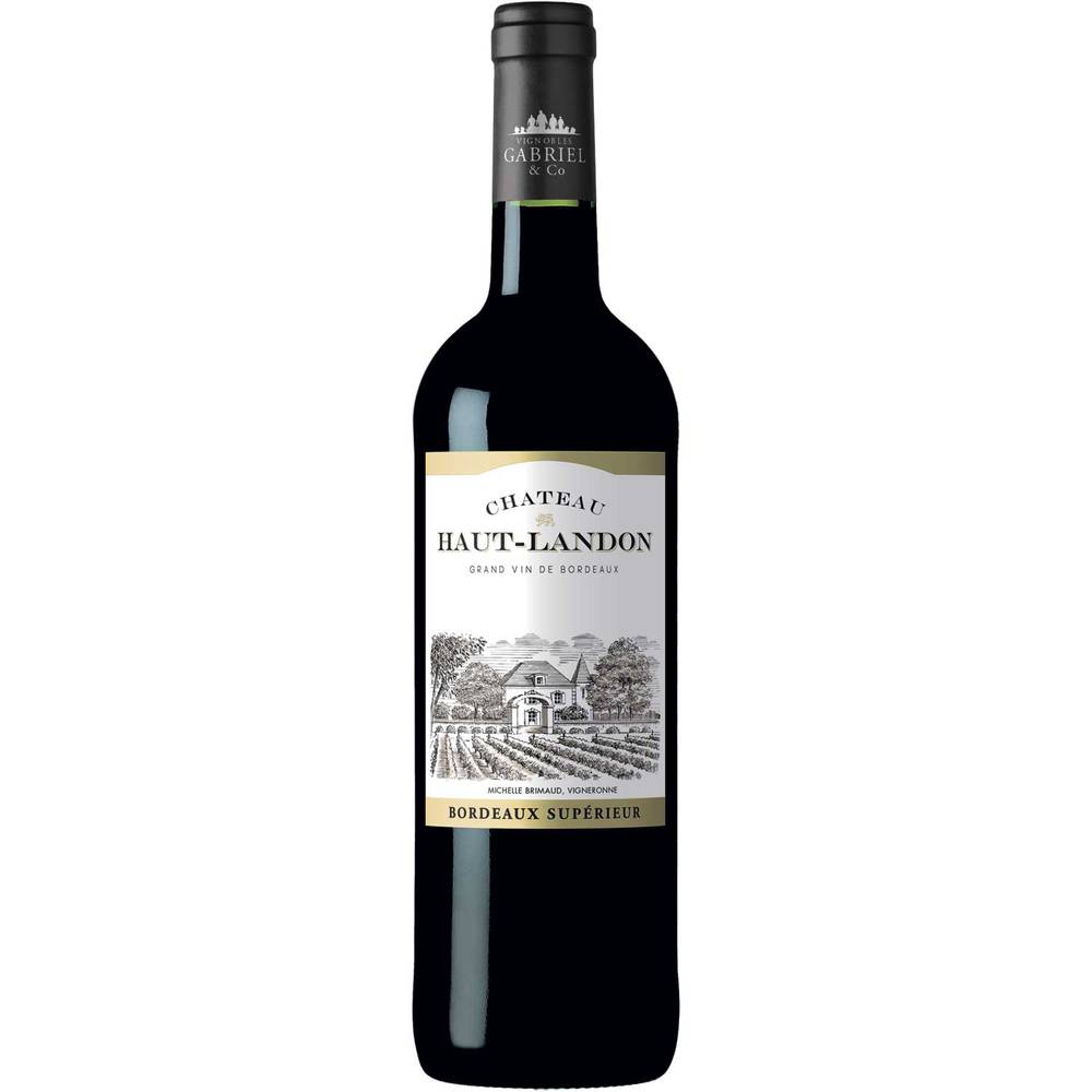 Bordeaux Supérieur - Vin rouge aoc château haut landon domestique (750ml)