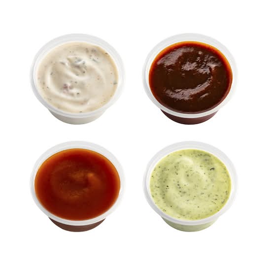 4 sauce flight
