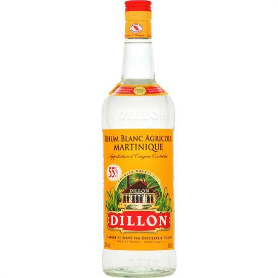 Rhum blanc agricole DILLON - la bouteille de 100cL