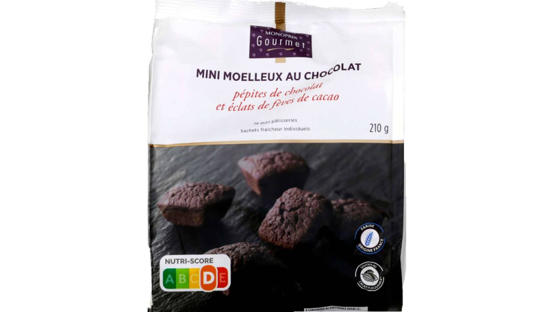 Monoprix Gourmet - Mini moelleux (chocolat - cacao)