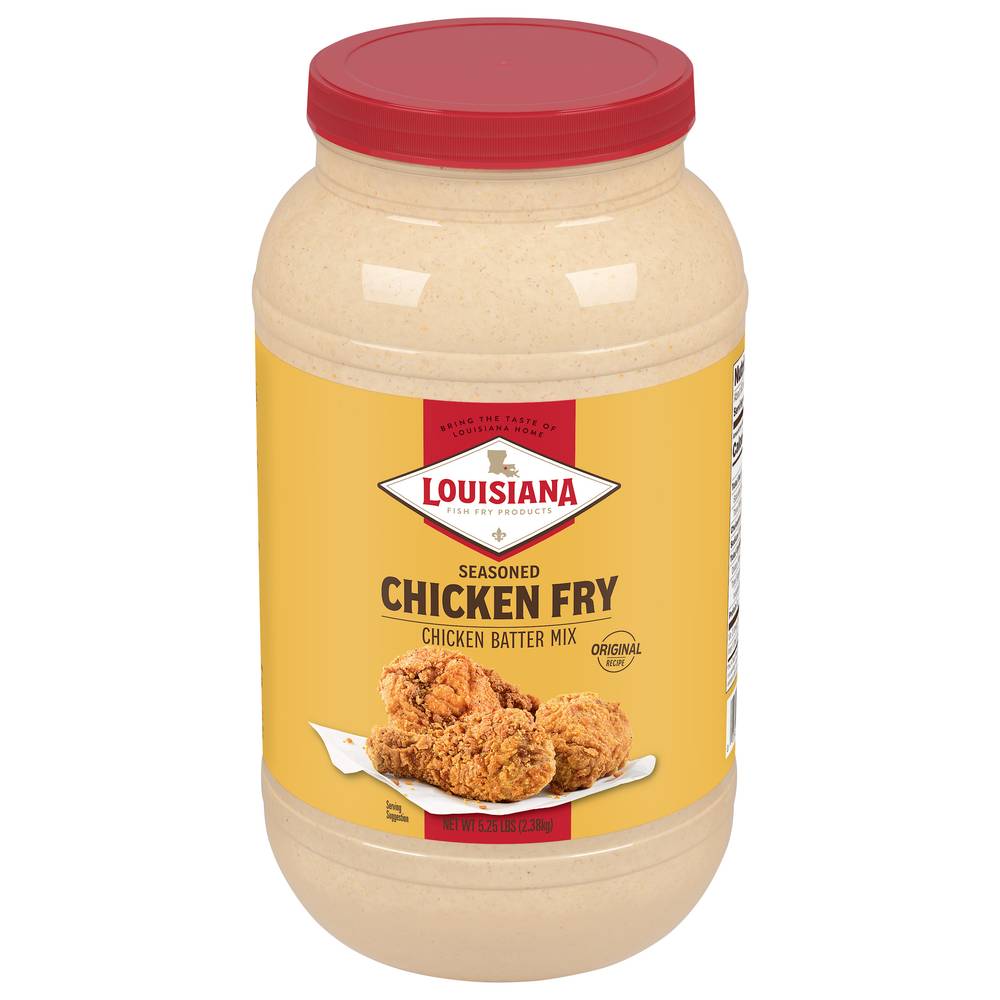 Louisiana Fish Fry Products Seasoned Crispy Chicken Fry Batter Mix