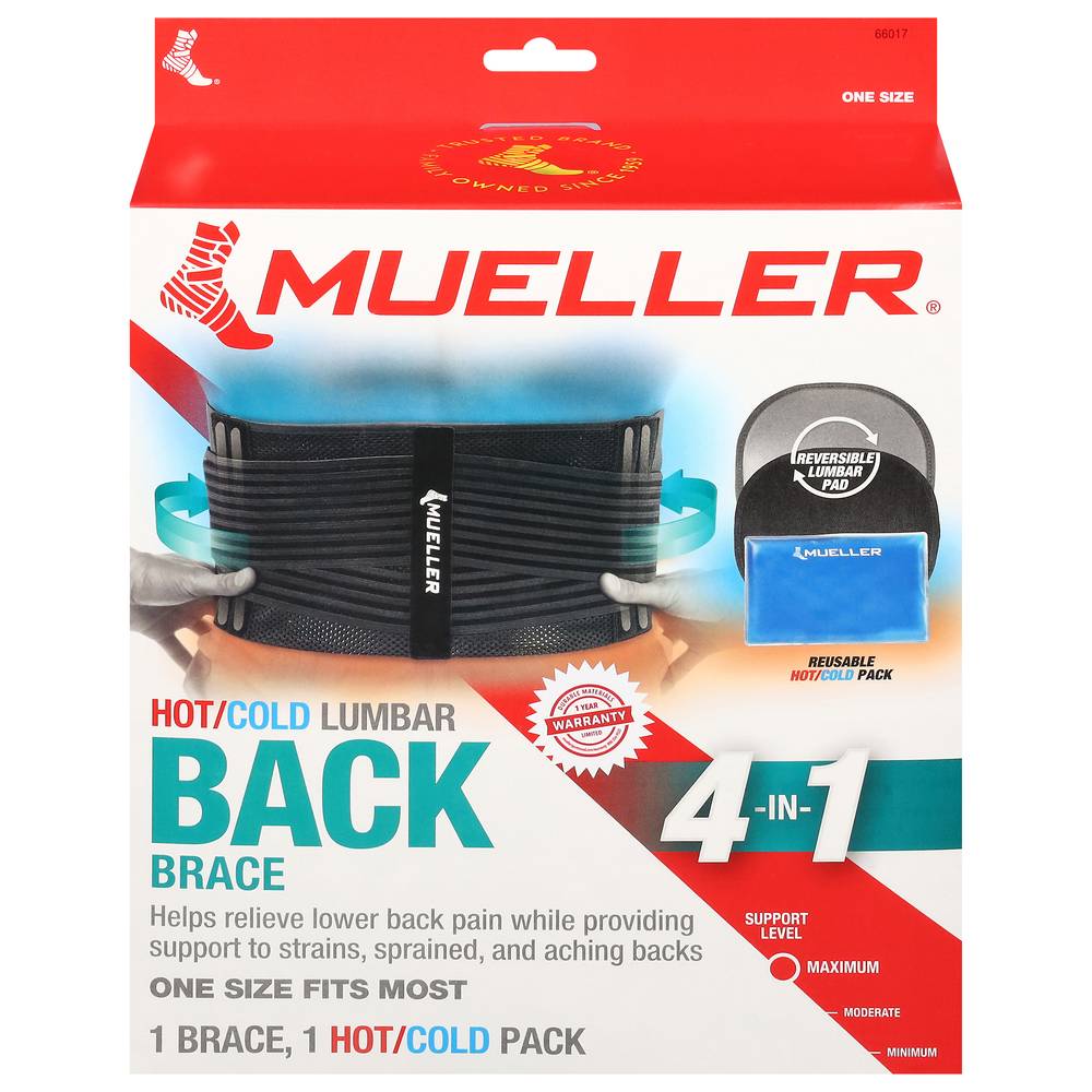 Mueller's One Size Hot/Cold Lumbar Back Brace