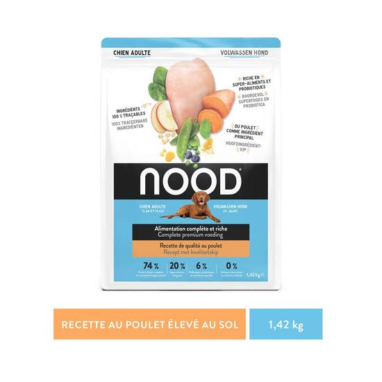 Croquettes pour chien Adulte au poulet  NOOD - Le sac de 1,42kg