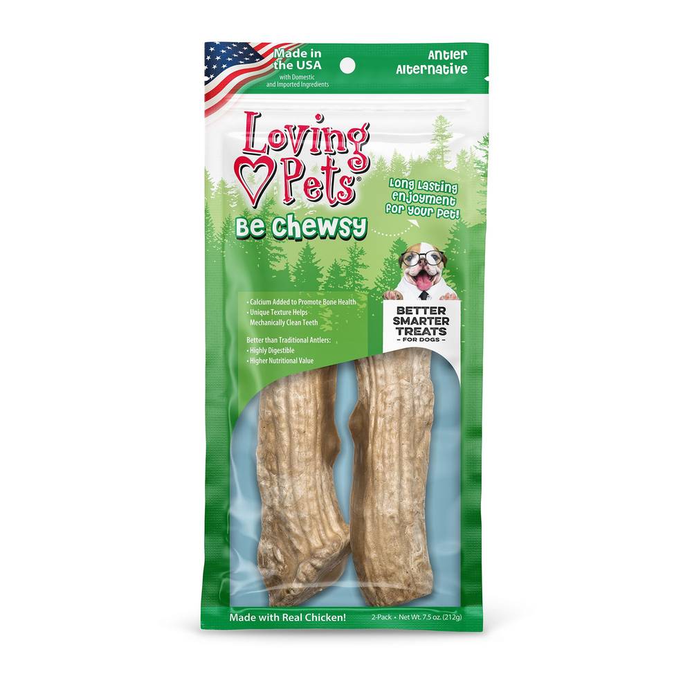 Loving Pets Be Chewsy Antler Alternative Chews For Dogs (chicken)