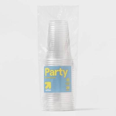 up&up Disposable Party Clear Cups (28 ct)