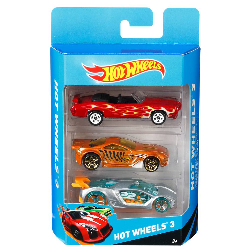 Hot wheels auto juguete surtido (3 un)