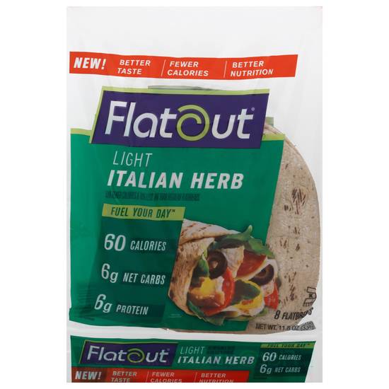 Flatout Light Italian Herb Flatbreads (8 ct)
