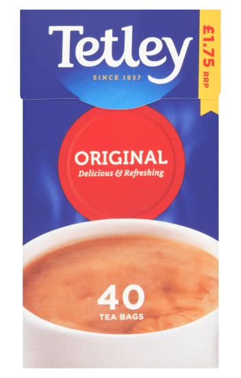 Tetley Original Black Tea Bags (40 pack)