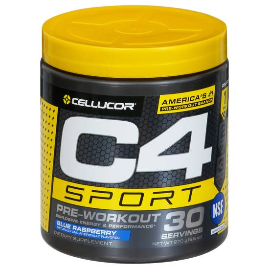Cellucor Sport Blue Raspberry Pre-Workout Supplement (9.5 oz)