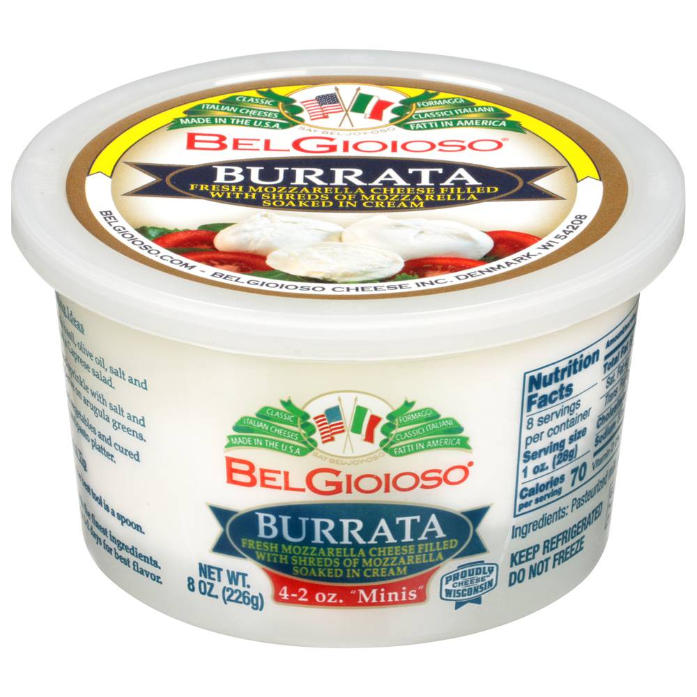 BelGioioso Minis Burrata Cheese (8 oz)