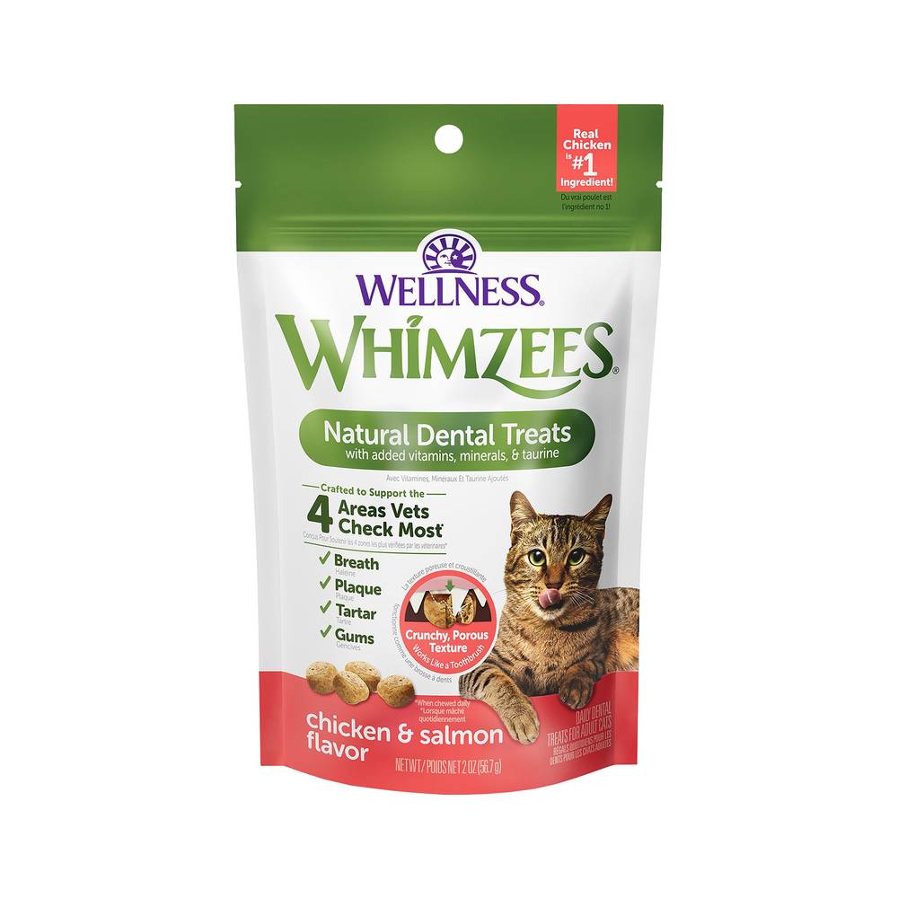 Whimzees Dental Cat Treat, Chicken & Salmon (2 oz)