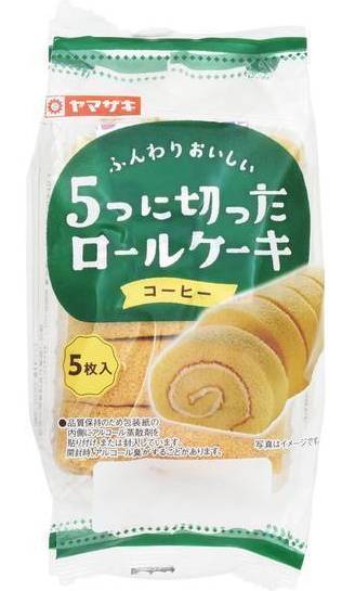 ５つに切ったロールケーキコーヒー:4903110244431