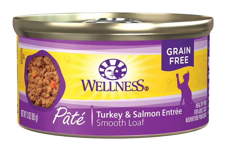 Wellness Complete Health Pate Turkey & Salmon Canned Cat Food (3 oz)