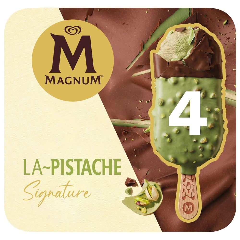 Magnum - Signature bâtonnet de glace, pistache (4 x 90ml)
