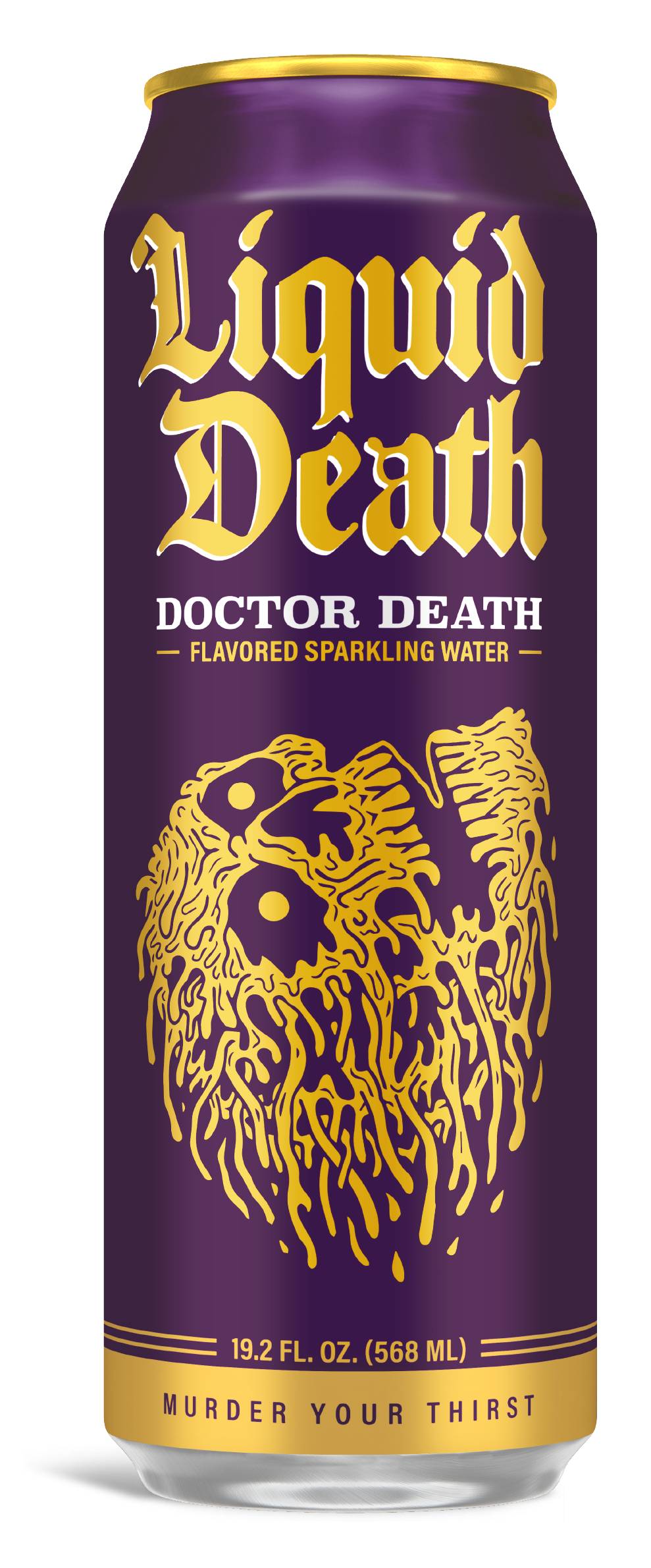Liquid Death Soda Flavored Sparkling Water, Doctor Death (19.2 fl oz)