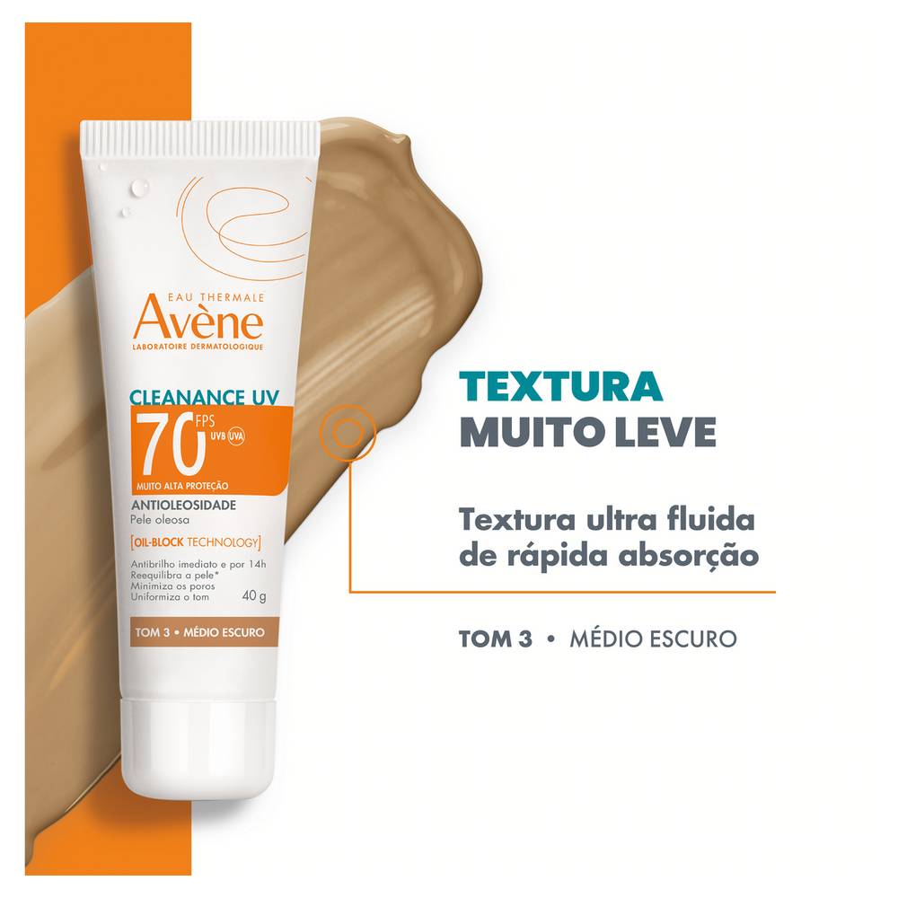 Avène · Protetor solar fps 70 - Médio Escuro (40 g)