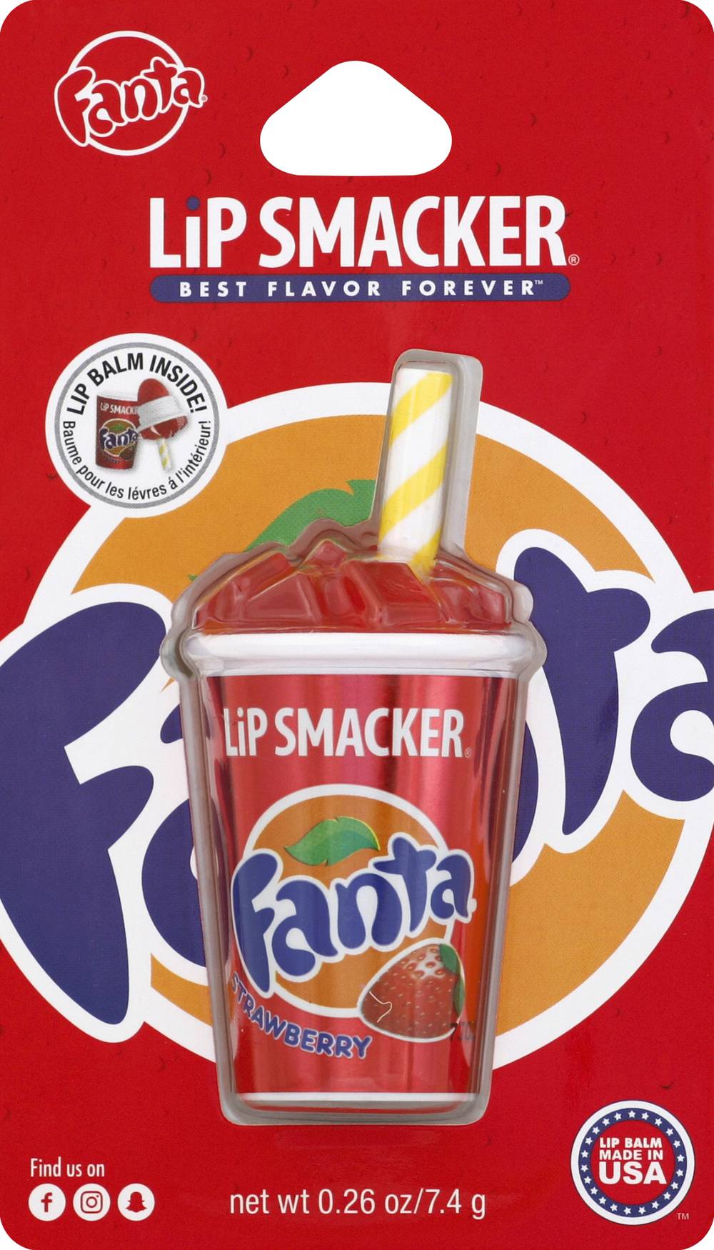 Lip Smacker Fanta Strawberry Lip Balm (0.3 oz)